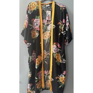 NWT Lulla Collection by Bindya Floral Kimono Open Cover-Up One Size cottagecore